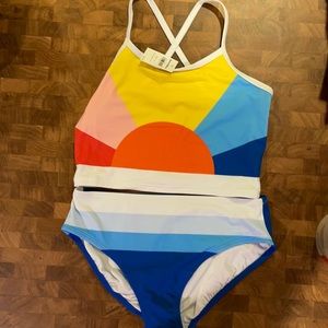 NWT Hanna Anderson girls swimsuit Size 160 (14-16)